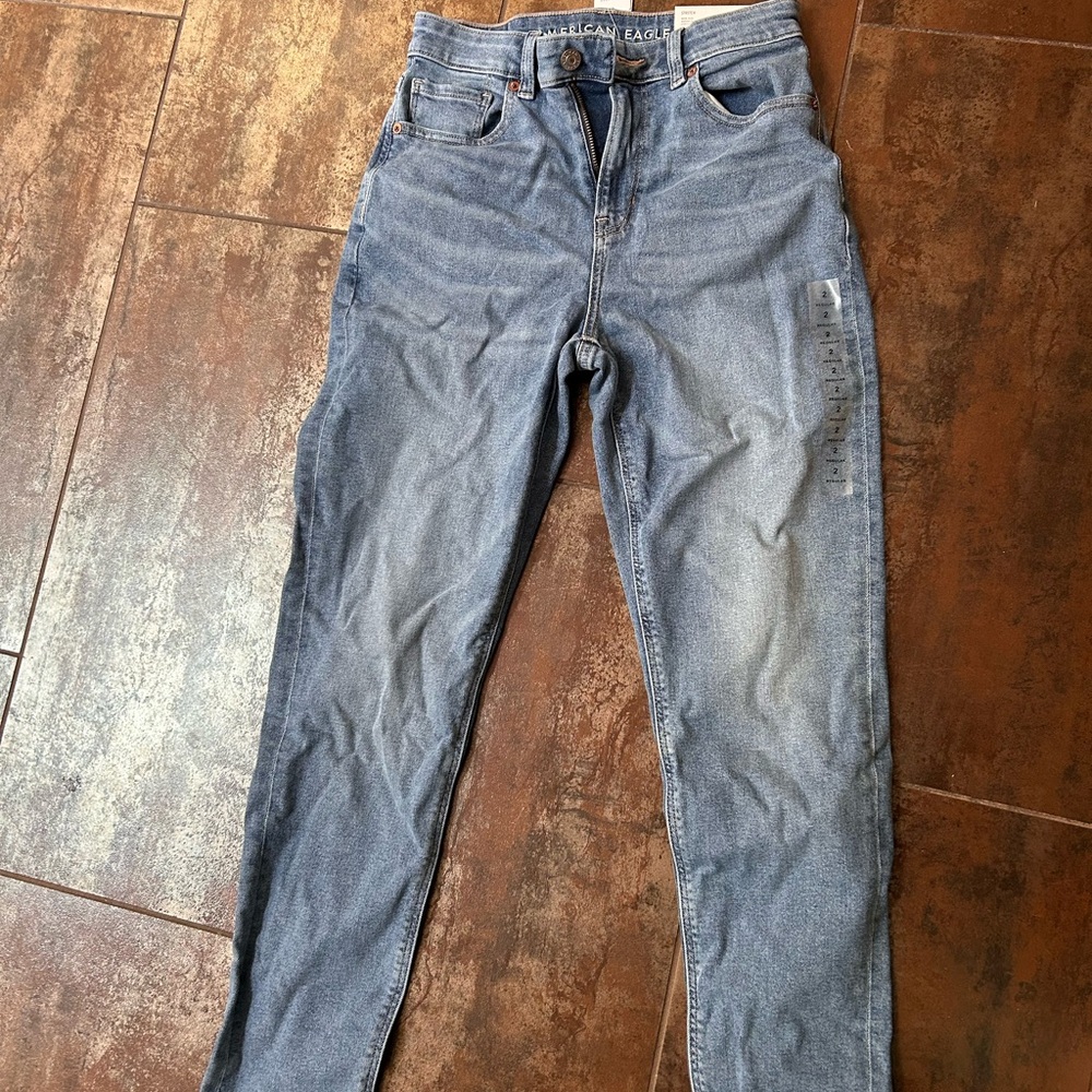 American Eagle Outfitters Women's Light Blue Skinny Jeans